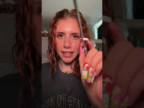 ASMR parting your hair (layered sounds) #asmr #personalattention