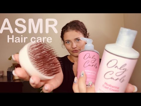 Relaxing Curly Hair ASMR 💆‍♀️ Hair Washing, Brushing, Shampoo Lather & Scalp Massage for Sleep