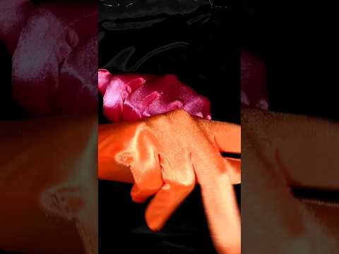 Floating Satin Gloves ASMR #asmrlikeasandbox #visualtriggers