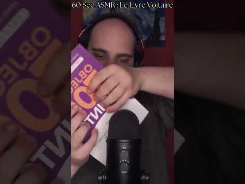 60 sec ASMR : Le Livre Voltaire  #asmr #asmrfr