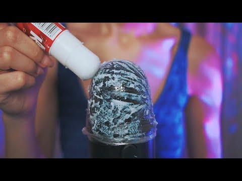 PASSANDO COLA NO BLUE YETI PARA ARREPIAR SEU CÉREBRO 🧠 ASMR