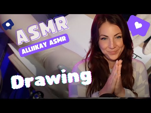 ASMR latex sharpie drawing