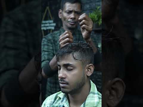 The Old School Barber's Secret Weapon: Unlocking Relaxation Through ASMR Massage #shorts