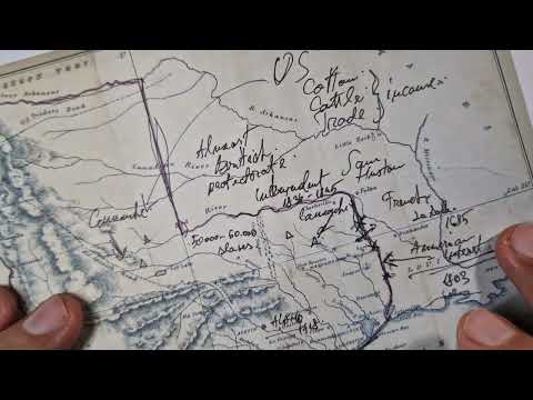 The great TEXAS before being part of US - Historical facts and stats | ASMR vintage map tracing