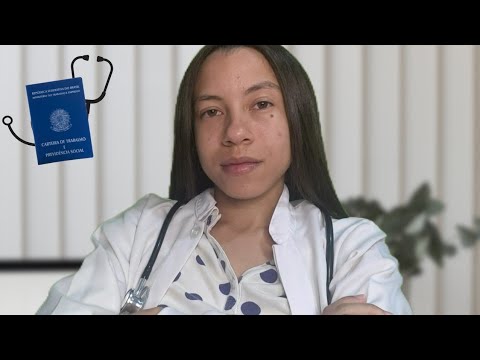 ASMR ROLEPLAY MÉDICA DO TRABALHO 😤