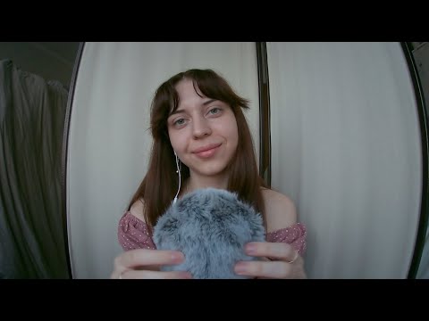 ASMR| Fluffy mic scratching & intense mouth sounds| Пушистая ветрозащита & интенсивные звуки рта