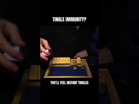 shut the box asmr 😴💤 | asmr soft, inaudible whispers, mouth sounds, tapping & wood sounds 🎲
