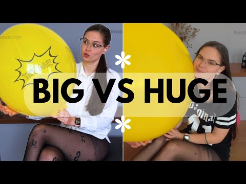ASMR Yellow Balloon - Big vs Giant - Which is better?