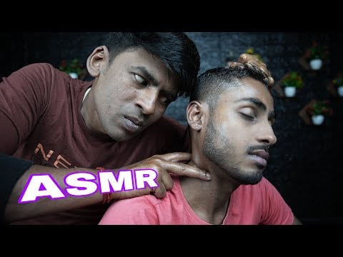 ASMR Oily Neck And Head Massage With Neck Cracking | ASMR Scratching And Tapping Head Massage