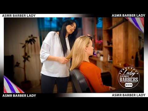 💈 ASMR Hair Massage by Barber Lady Helen