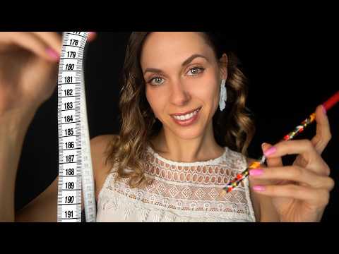 3 Hour ASMR Measuring YOU & Sketching Your Portrait 📏✍️ Personal Attention Roleplay