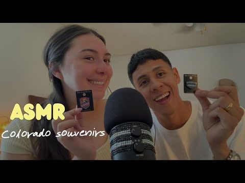 ASMR // with my husband ~showing our Colorado souvenirs 🌄￼