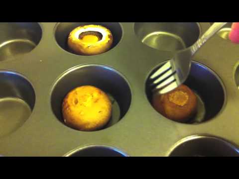 Cooking Mushrooms with Goat Cheese