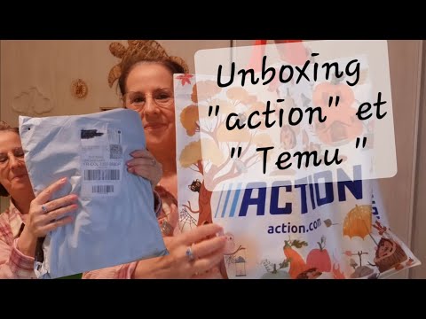 Asmr français, Unboxing "action" et "Temu"🛍🛍🛍