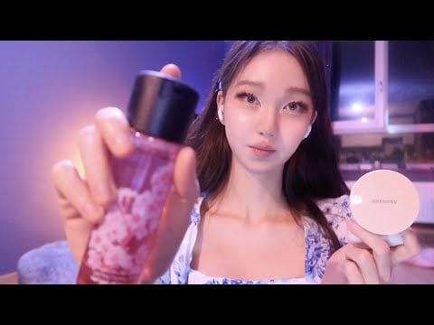 ASMR Doing Your Makeup Fast and Aggressive (Layered Sounds) 💗