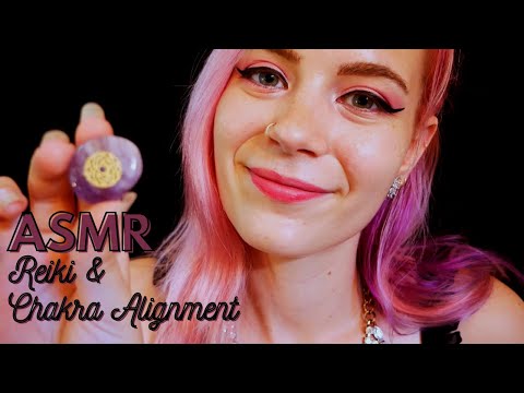 ASMR Reiki & Chakra Alignment for Sleep | Crystals, Affirmations, Hand Movements