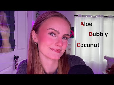 Asmr alphabet trigger words
