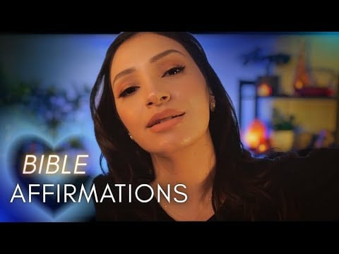 Christian ASMR ✝️🕯️ Soft Body Brushing + Positive Affirmations for Peaceful Sleep 🌙