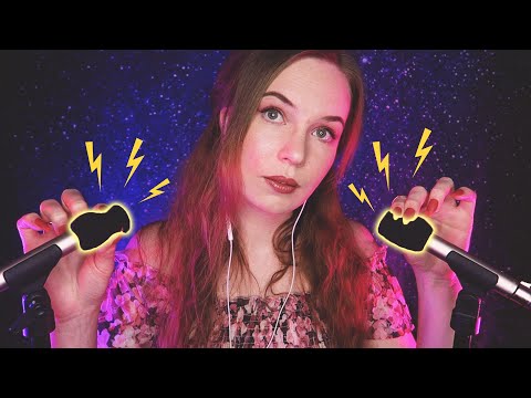 SQUISHING Mic & Mouth Sounds ⚡ Electrifying Ear Cupping ASMR