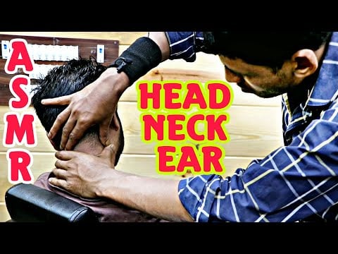 Head neck ear massage by Indian ASMR barber | ASMR video for mind relaxation