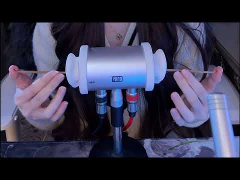 Intense Ear Cleaning ASMR: Hair Wash, Horsehair & Wood Block Sounds / 3HR (No Talking)
