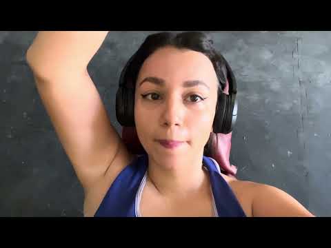 ASMR MI RUTINA DE GYM PIERNA Y GLÚTEO 