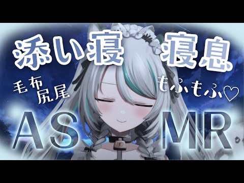 【🔴 LIVE／ #ASMR 】ユキヒョウメイドと添い寝もふもふ🩶ASMR #whispering 【 #雛森アンシア / #vtuber 】