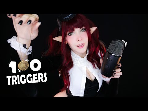 ASMR 🥳 100+ TRIGGERS in 9 min on Blue Yeti FOR TINGLES 99,9% 😴 АСМР 100+ ТРИГГЕРОВ за 10 минут ⏰