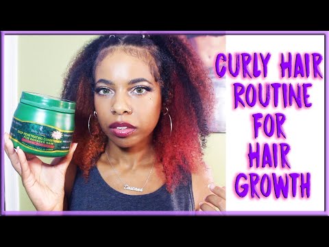 CURLY HAIR ROUTINE FOR HAIR GROWTH!