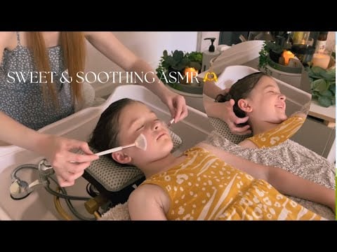 Sweet & Silly ASMR Headspa with My Daughter 💗 | Gentle Care, Laughter & Loving Moments 💆‍♀️✨