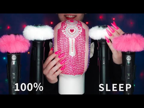 ASMR Binaural Head Mic Scratching 😴 INTENSE Head & Scalp Massage for 100% Sleep | No Talking 1 HOUR