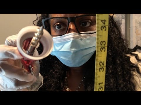 ASMR Plastic Surgeon Shrinks Your Forehead Roleplay (measuring + random tools)