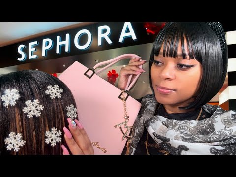 ASMR |💰Rich Aunty Spoils You At Sephora + Does Your Hair | Valentine's Day Special 💝