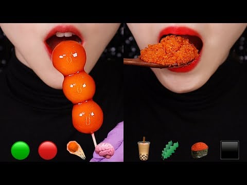 EMOJI MUKBANG ASMR TIKTOK EMOJI FOOD CHALLENGE #48 🧋