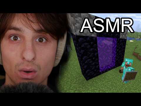 We go to the NETHER [ASMR Minecraft]