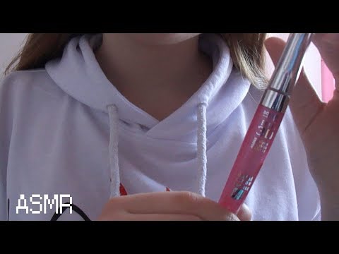 АСМР Блеск для губ+звуки рта|ASMR Lip gloss+mouth sounds