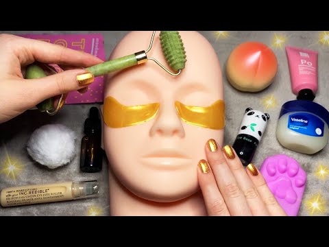 ASMR Skincare on Mannequin (Whispered)