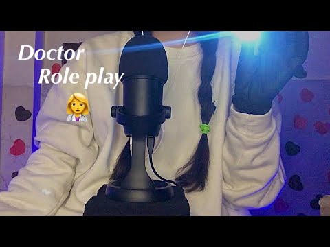 ASMR~~ Doctor Role Play 👩‍⚕️ (Eyes 👀 Chekup, Heart Checkup & Mind Test,