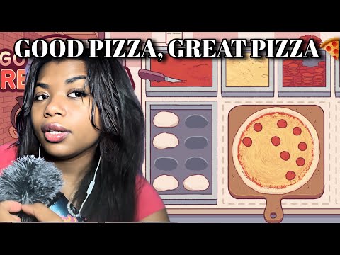 ASMR tingly cozy ipad gameplay (satisfying pizza maker game🍕❤️)