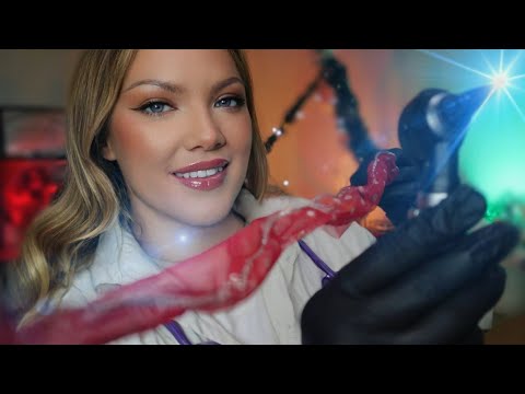 ASMR Unclogging Your Ears, Otoscope Ear Inspection, Deep Ear Cleaning, Ear Massage