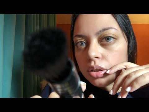 ASMR| LoFi Whispered Ramble & Face Brushing (Classic ASMR)