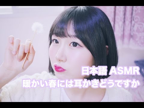 [日本語 ASMR, ASMR Japanese,音フェチ] 暖かい春には耳かき少し強くどうですか。 | Ear Cleaning