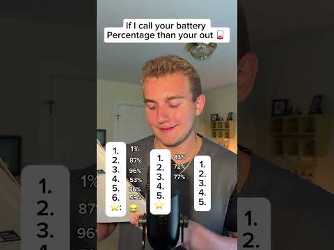 Asmr guessing your battery percentage