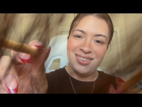 ASMR| Rude big sister checks your hair for lice w/ chopsticks 🥢 - personal attention-hair on camera