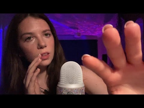 ASMR | Mouth Sounds, Hand Movements, Trigger Words and Positive Affirmations 💕 *CV for Ema*