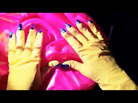 RUBBER GLOVES with NAILS  😍 BOUNCING BALL  [[ASMR]]