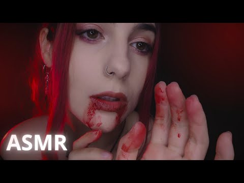 ASMR Vampire feeding on you (Mouth Sounds/ Close up/ Halloween)