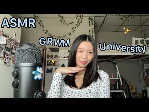 ASMR| GRWM for University📚