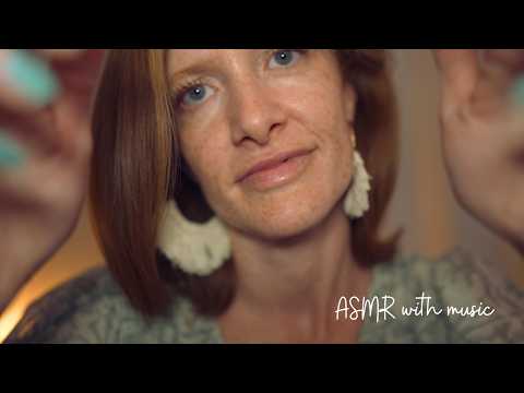 ASMR Scalp Oil Treatment & Massage *with hair brushing and music*