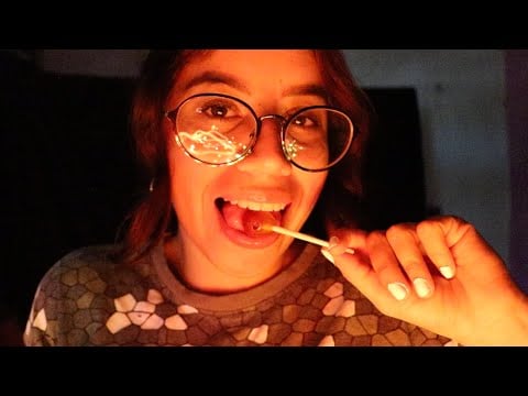 ASMR chupando paleta 🍭 + platica